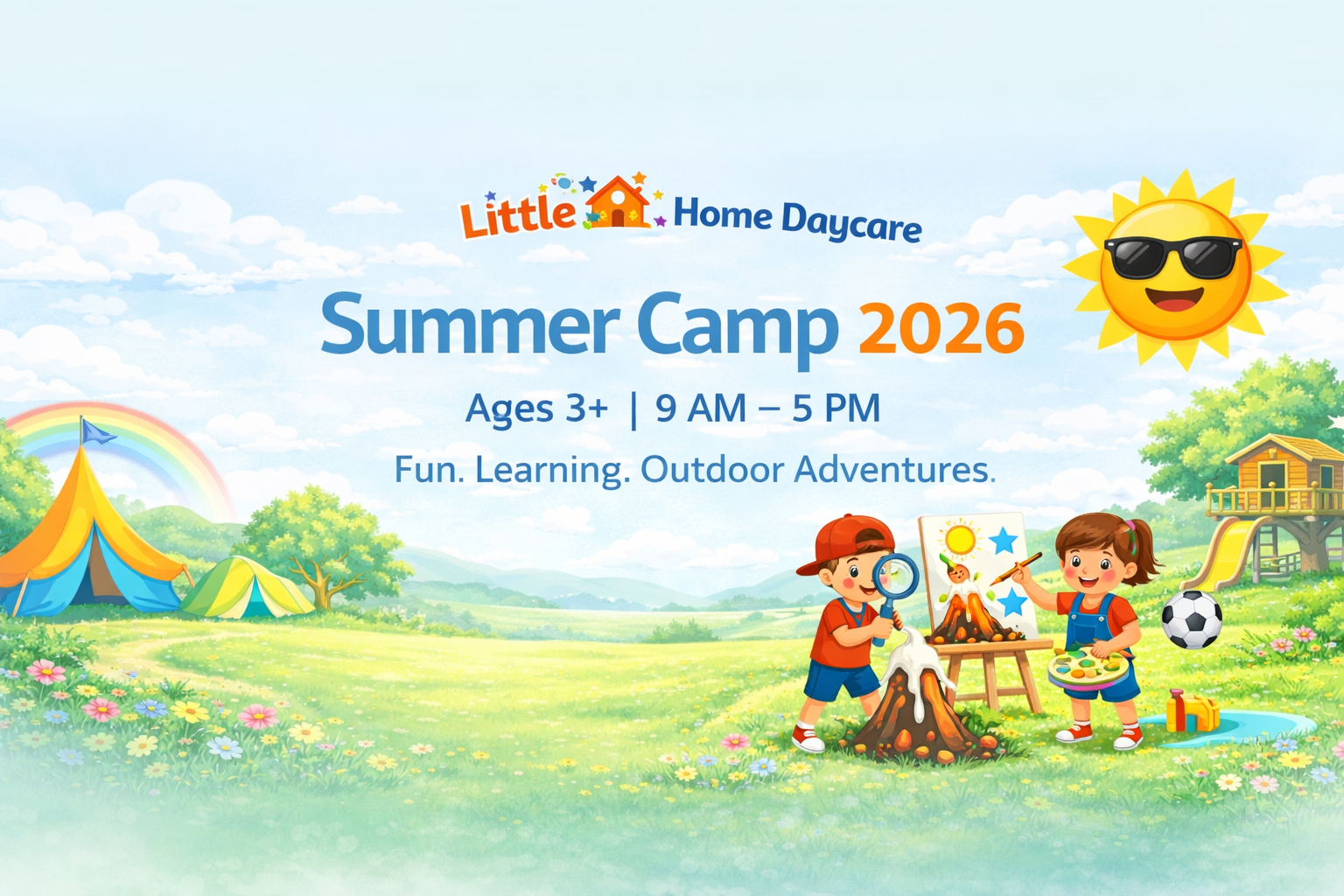 Kids enjoying summer camp activities at Little Stars